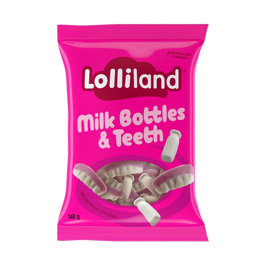 Lolliland Teeth & Milk Bottles, 140gm