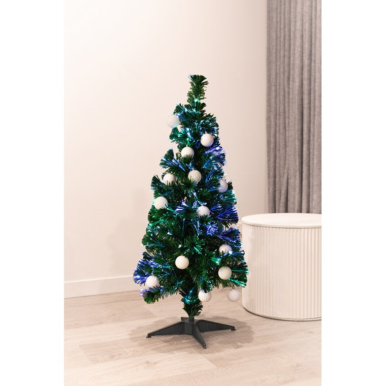Xmas Tree Fibre Optic & LED, Pre Lit, 120cm
