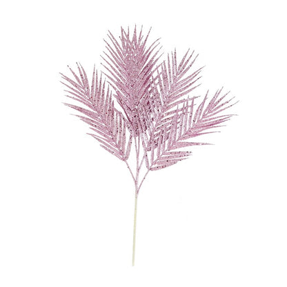 Palm Leaf Spray Glitter, 68cm, Assorted