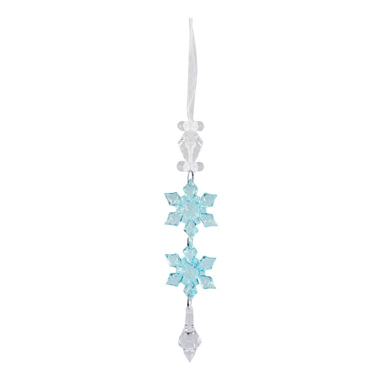 Hanging Snowflake Drop, 20cm, Assorted