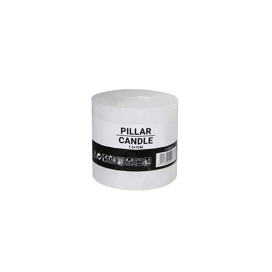 Pillar Candle, White, Small