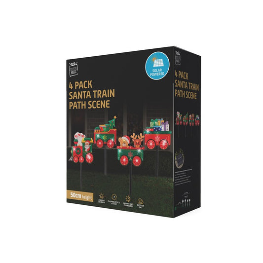 Solar Santa Path Lights, Assorted