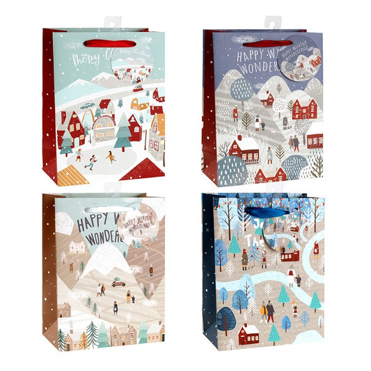 Christmas Giftbag, Modern, X Large, Asstd