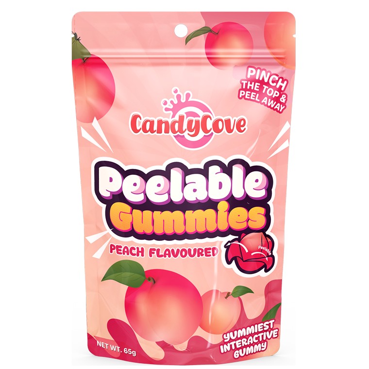 Candy Cove Peelable Gummies, Peach