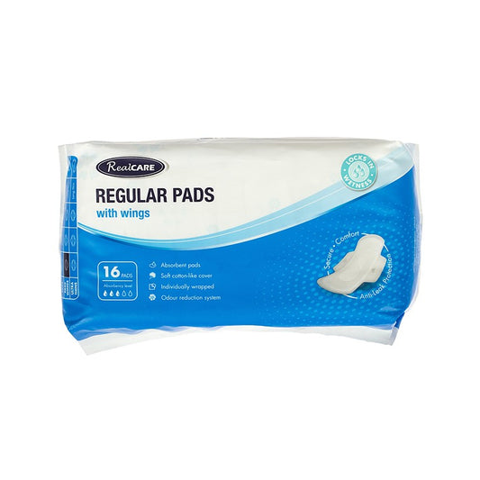 Real Care Pads Maxi Regular w/ Wings, 16pk