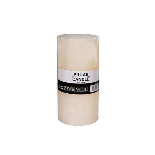 Pillar Candle, Cream, Large