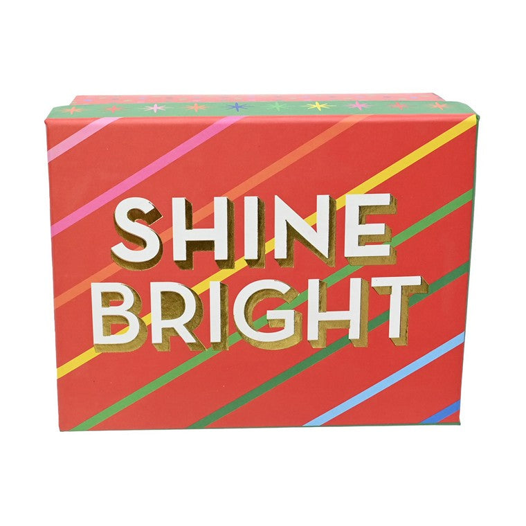 Gift Box, Red Fancy Foil, Assorted