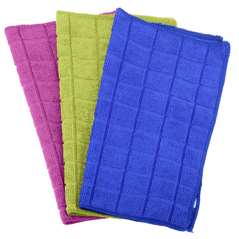 Xtra Kleen Microfiber Cleaning Cloths, 3pk