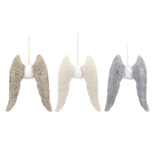 Angel Wing Ornament, Assorted, 15cm