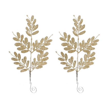 Hanging Leaf Deco, 30cm, 2pk, Assorted