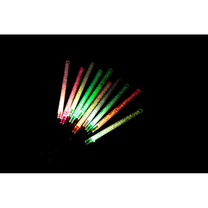 Solar Icicle Bubble Tube Lights, 10pk, Colour Change