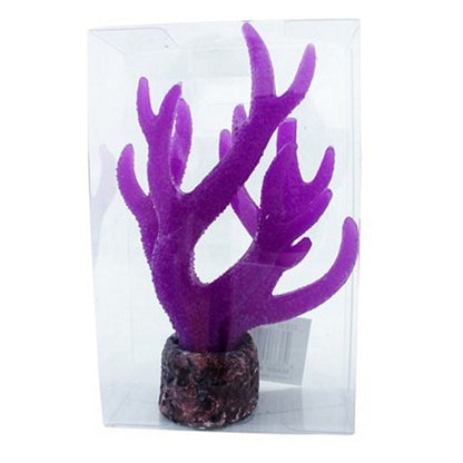 Fluro Coral Fish Aquarium Decoration, 15cm, Asstd Colours