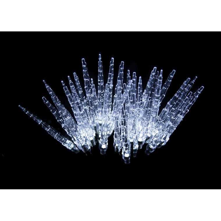 Solar Icicle Lights, 30 LED, Assorted