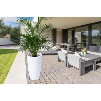 Tall Sand Plastic Planter