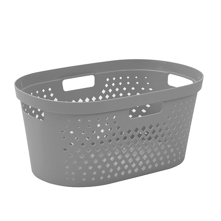 Diamond Laundry Basket, 40L, Asstd