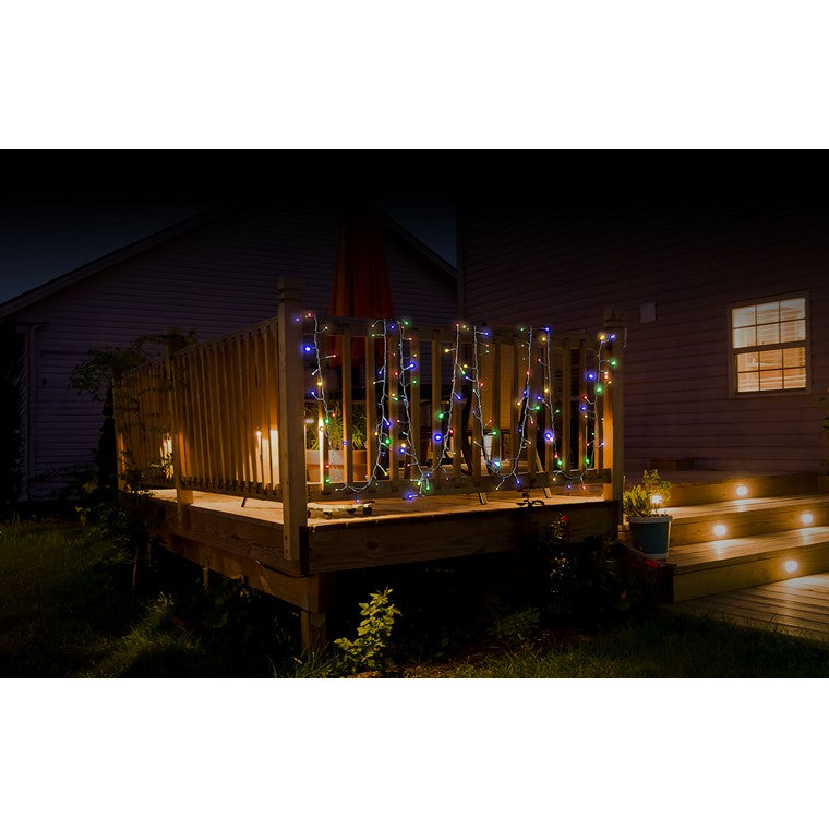 Solar Cluster Lights, 200 LED, Multi