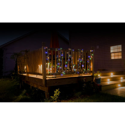 Solar Cluster Lights, 200 LED, Multi
