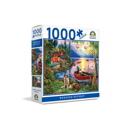Crown Puzzle, Landscapes, Asstd, 1000pc