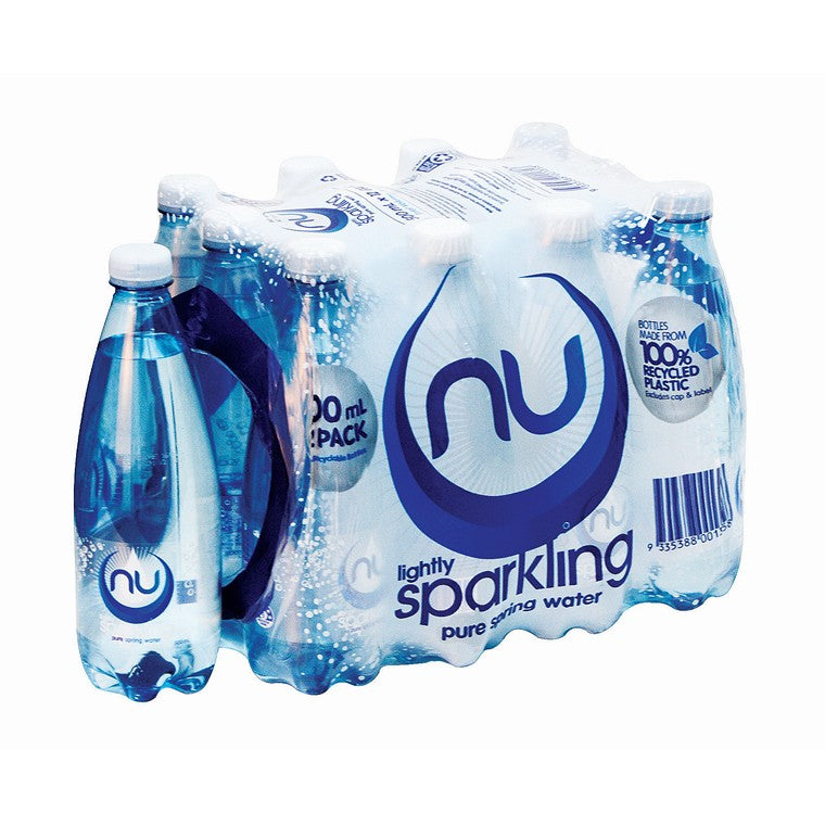 Nu Pure Sparkling Water, 12pk