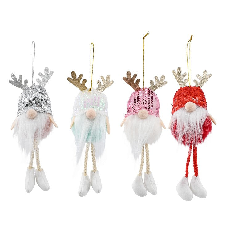 Hanging Pom Pom Gnome, 20cm, Assorted