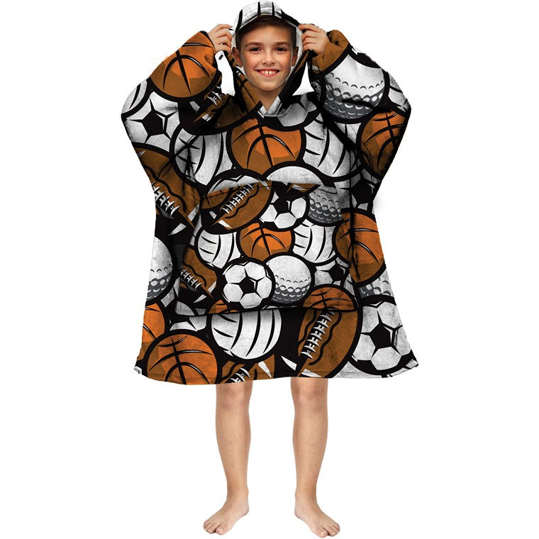 Boys Cuddle Hoodie, Print 1, 4 Asstd Designs