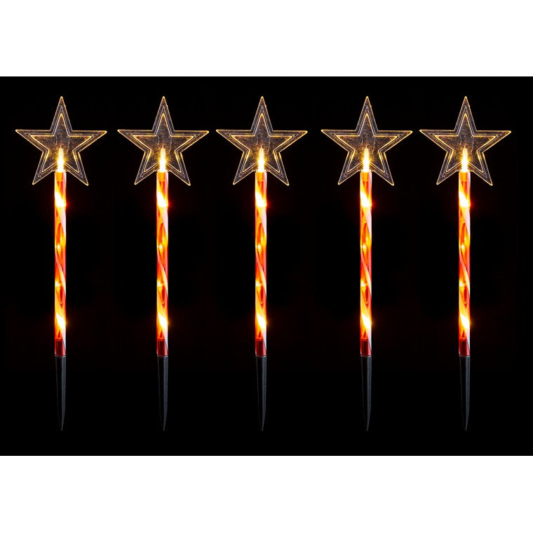 Solar 3D Candy Path Light, 5pk, Assorted