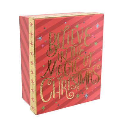 Gift Box, Red Fancy Foil, Assorted