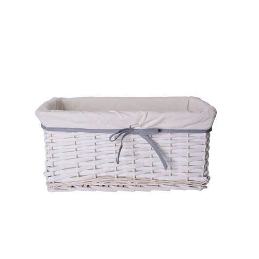 Willow Basket, Grey, Large
