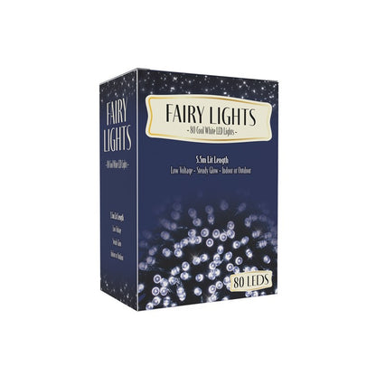 Fairy Lights, 80 LED,  3 Assorted