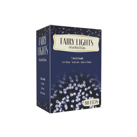 Fairy Lights, 80 LED,  3 Assorted