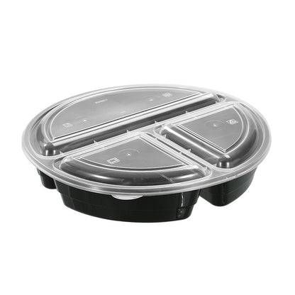 L&L 3 Section Food Container 1000ml, 8pk