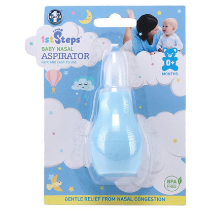 1st Steps Nasal Aspirator w/ Lid, 2 Asstd Colours