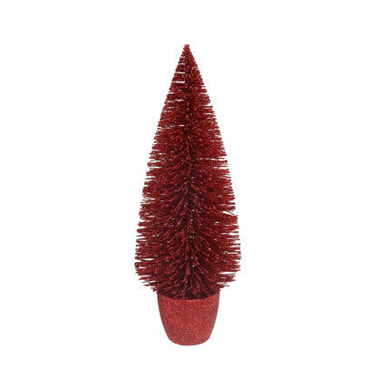 Potted Glitter Tree, Assorted