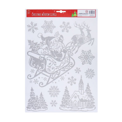 Christmas Window Clings, Assorted