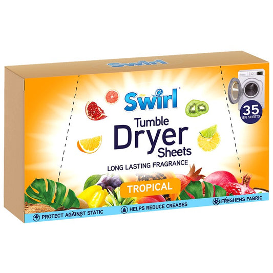 Swirl Laundry Sheets, Tropical, 35pk