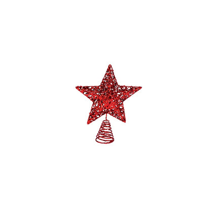 Christmas Wire Tree Topper Star, 2 Asstd Colours