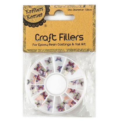 Craft Fillers, Butterflies, 3 Asstd Colours