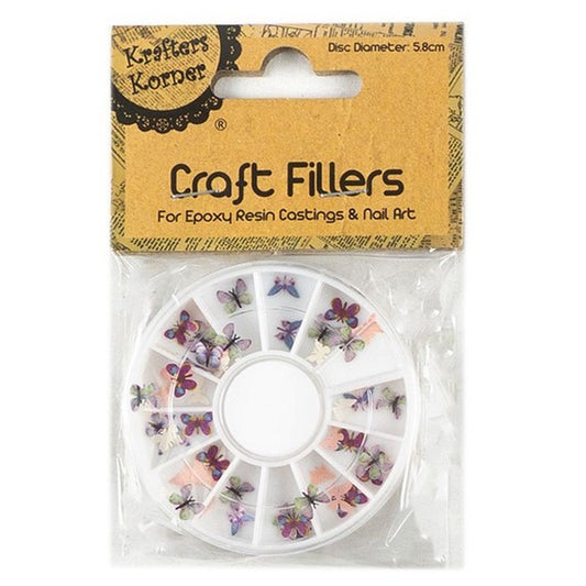 Craft Fillers, Butterflies, 3 Asstd Colours