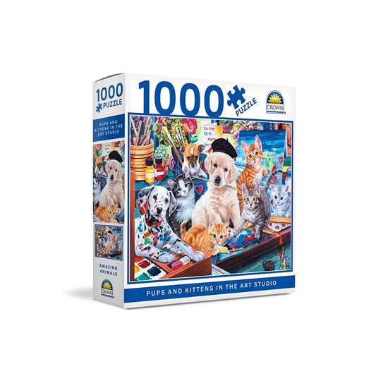 Crown Puzzle, Animals, Asstd, 1000pc