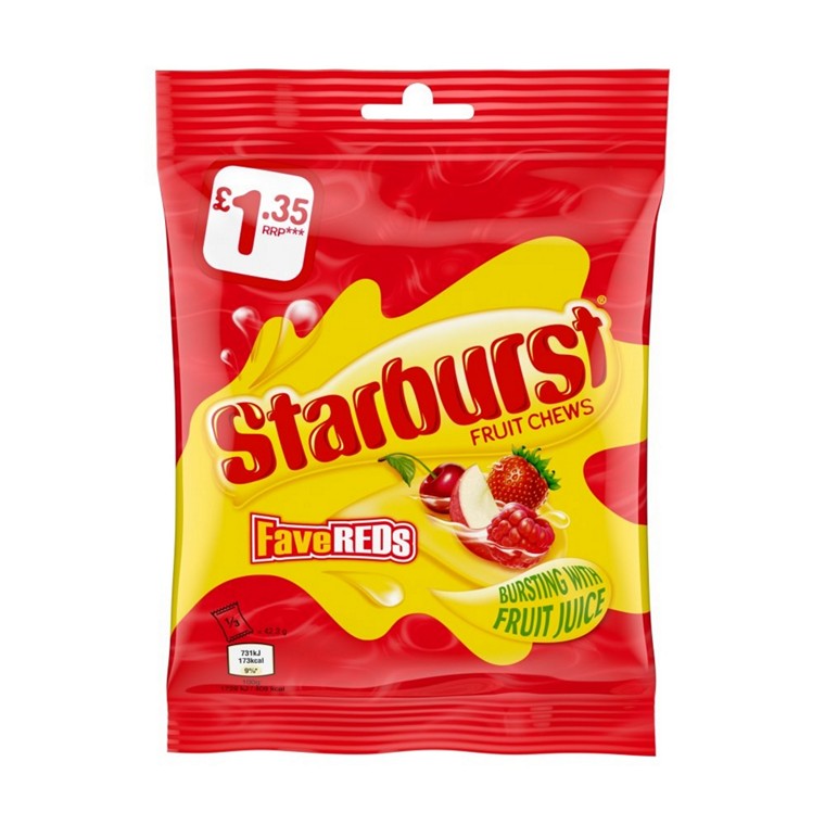 Starburst, Fave Reds, 127g