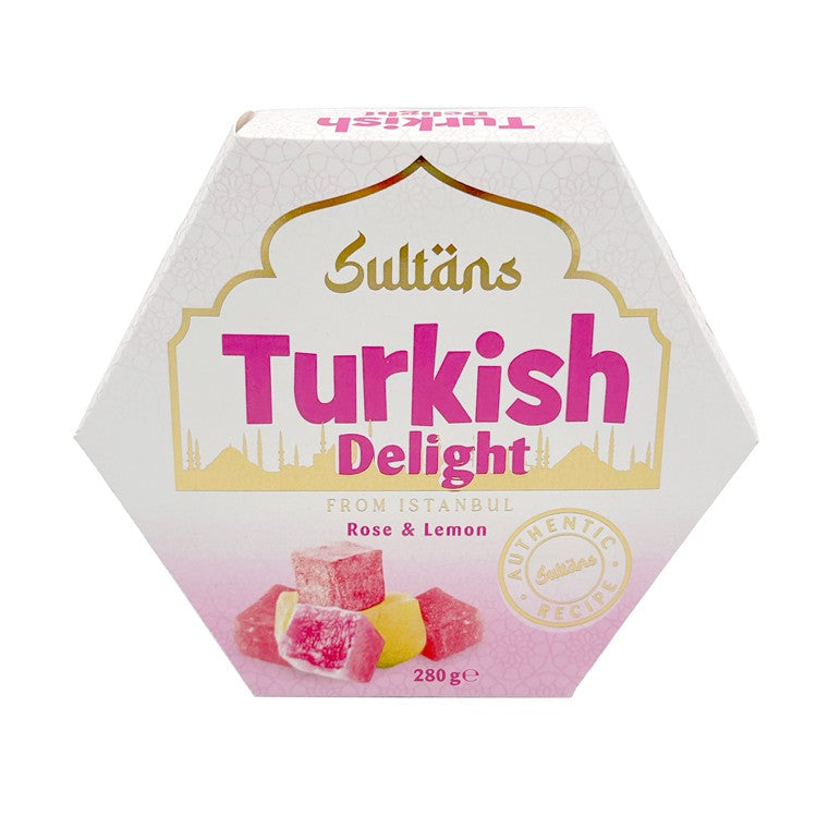 Sultans Turkish Delight, Rose & Lemon, 280g
