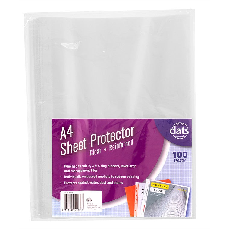 Sheet Protector, A4, 100pk