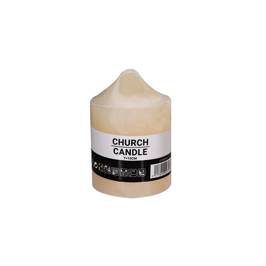 Church Candle, Cream, Medium