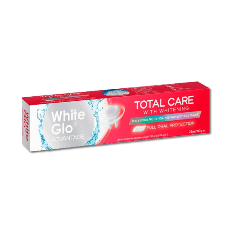 White Glo Total Care Toothpaste Value Triple Pack , 113g