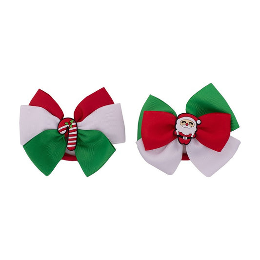 Christmas Hair Bows, Assorted