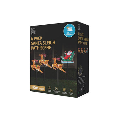 Solar Santa Path Lights, Assorted