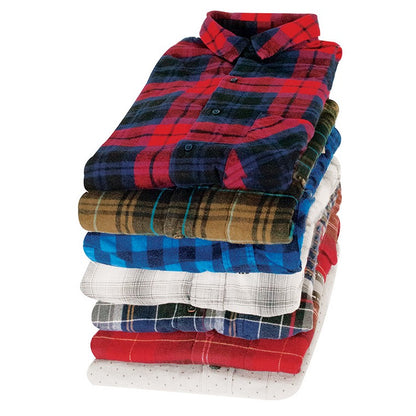 Unisex Flannelette Shirts, Asstd Designs