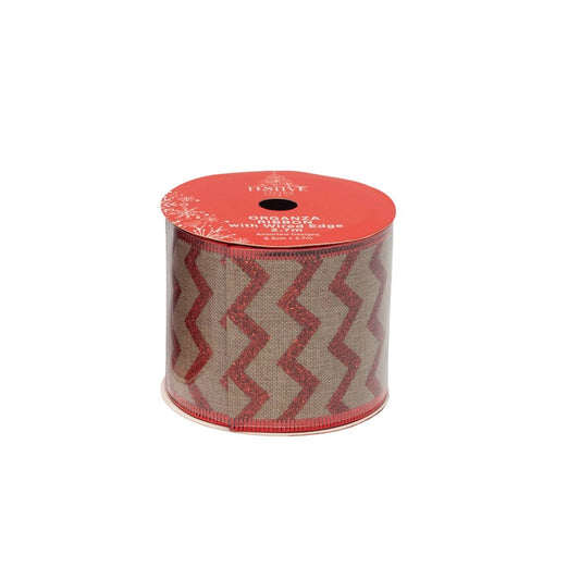 Christmas Ribbon Organza, Assorted, 2.7m