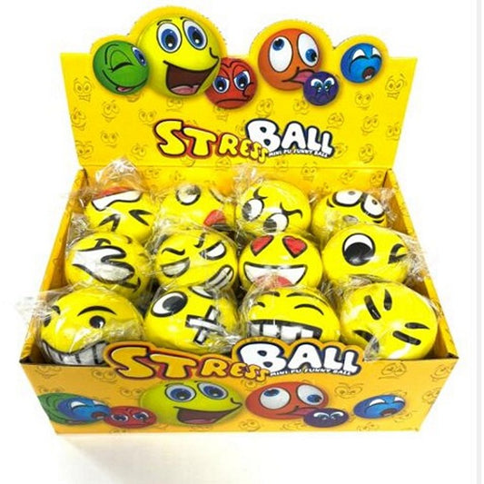 Emoji Face Stress Ball, Asstd