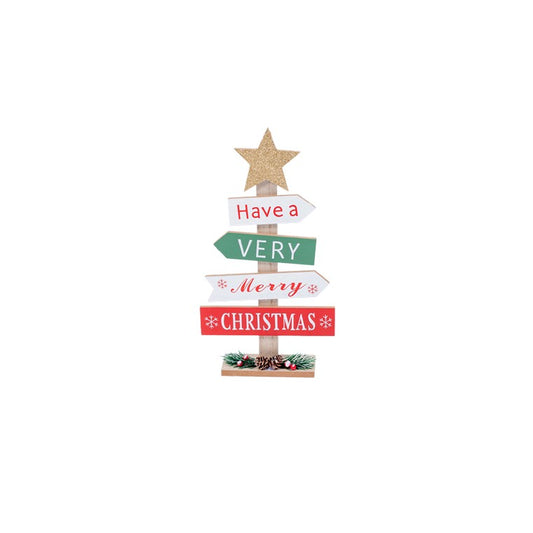 Merry Christmas Sign, 32cm